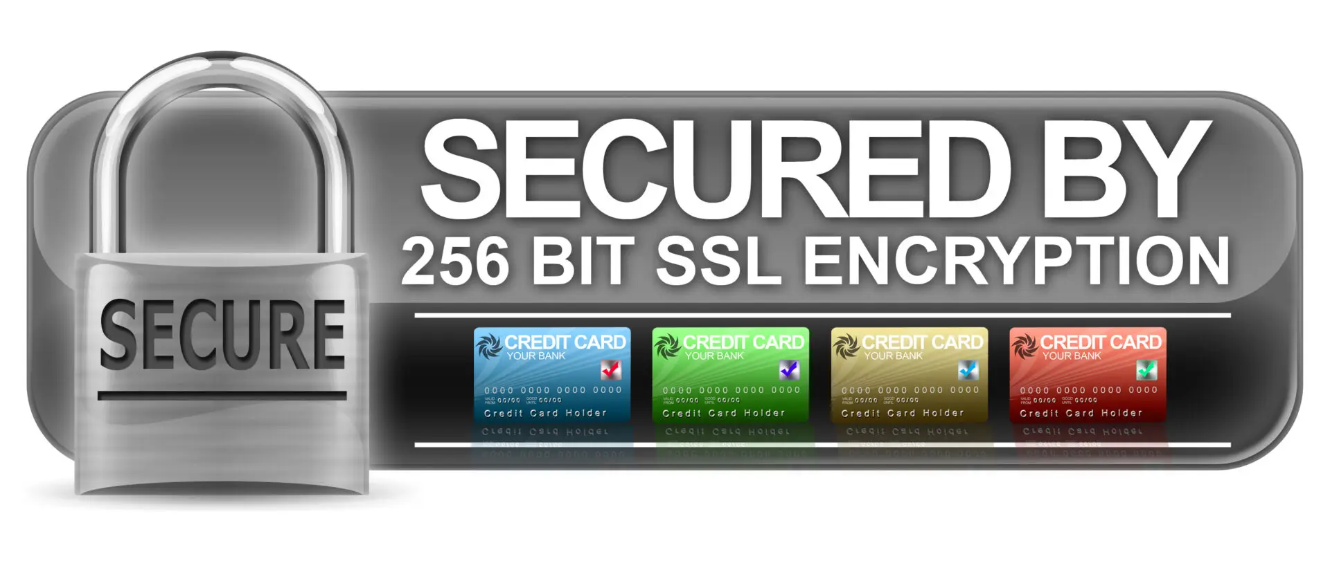A picture of the secured 2 5 6 bit ssl encryption.