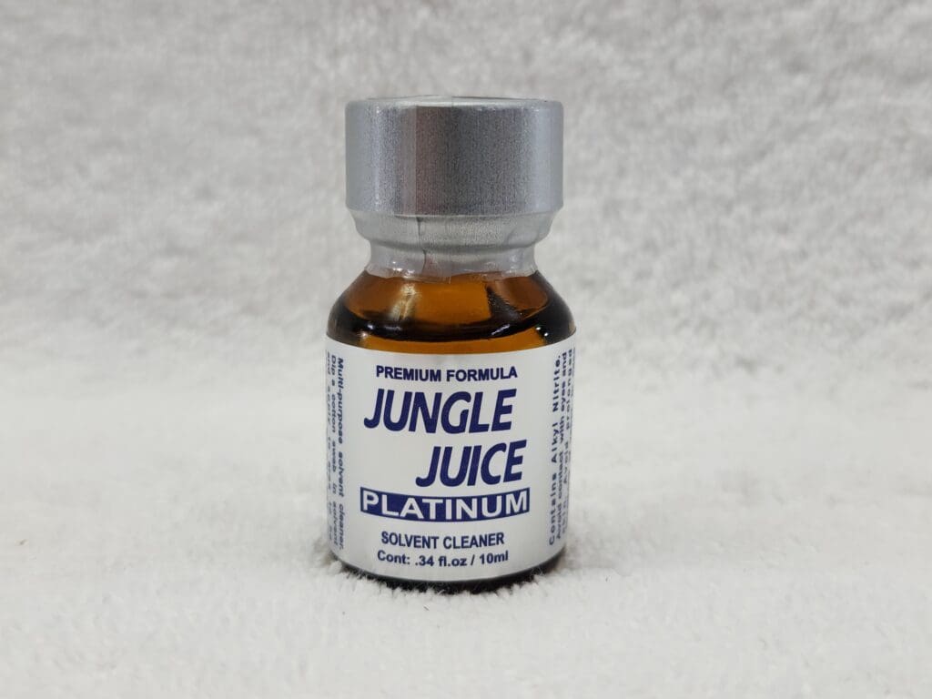 A bottle of jungle juice platinum