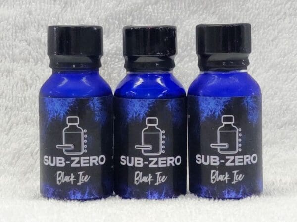 Three bottles of sub zero back to blue.