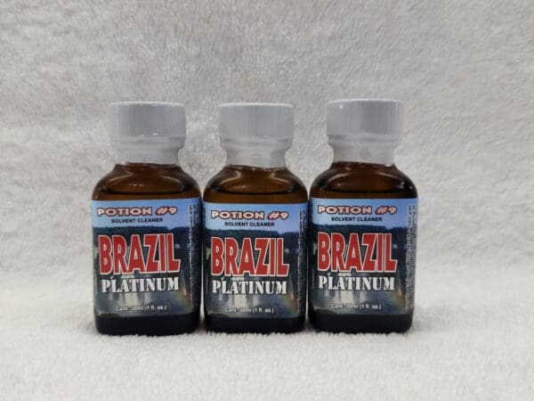 Three bottles of brazilian platinum