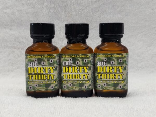 Three bottles of dirty gorilla, a product that is made in the usa.