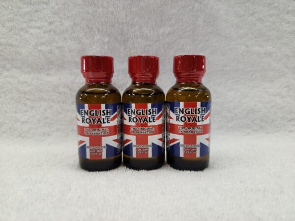 Three bottles of british royale