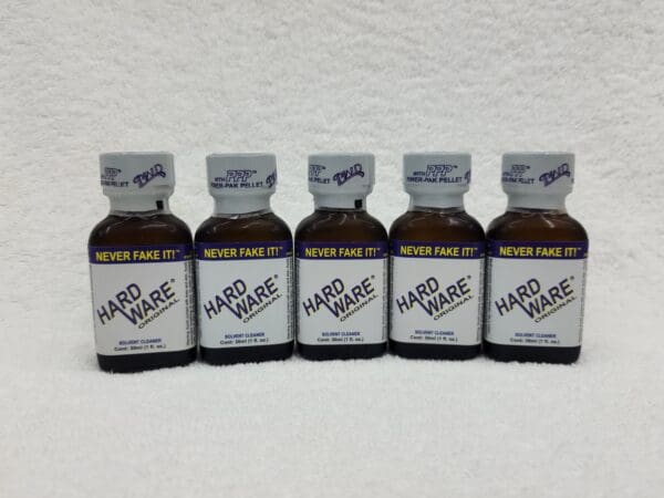 A group of five bottles of hard seltzer.