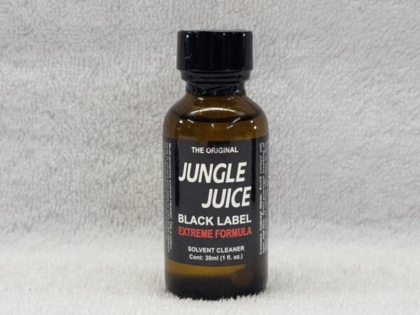 A bottle of black label jungle juice