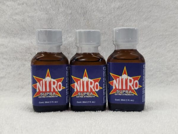 Three bottles of nitro super