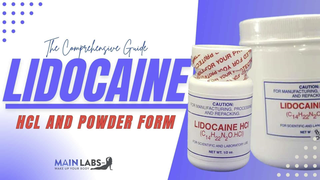 A picture of lidocaine powder and its instructions.